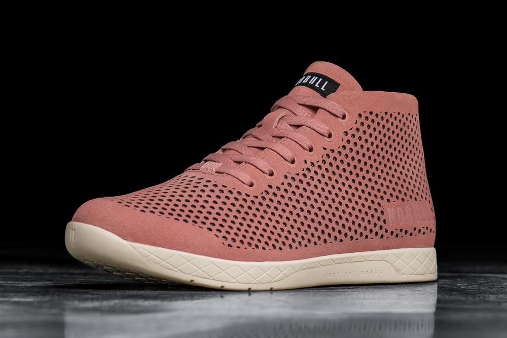 NOBULL Suede Mid Training Ayakkabı Bayan - Pembe - Turkiye (ELP-012654)